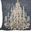 Bed Bath & Beyond 18" X 18" Grey and White Abstract Zippered Polyester Throw Pillow view 4