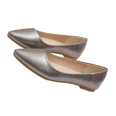 Levemolo 1pair Charming Flat Sole Shoes for Women Soft Bottom Non- Design for Casual Wear Birthday Festivals Grey