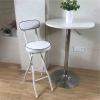 No Installation Folding Bar Stool With Backrest And Non-slip Feet, Foldable Bar Stool Chair With Padded Seats Seat Height26"/24"/22", Collapsible Bar Stools For Adults, Breakfast Bar Stools ( Color : view 1