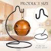 Tatuo 20 Pcs Ornament Display Stand Christmas Holder Hanger Stands Glass Ball Ornament Holder Metal Iron Hanging Hanger for Display Terrarium Air Plant Home Party Decoration view 3