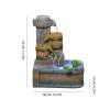 Tabletop Fountains Tabletop Fountain Automatic Circulating Water Fountain - Calming and Relaxing Water Sound - for Home Office Bedroom Decoration Desktop Fountain view 2