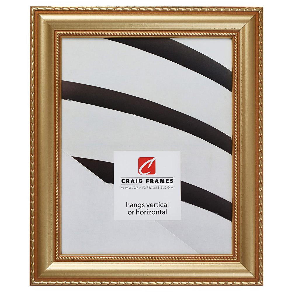 Craig Frames Victoria, 21x28 Picture Frame, Aged Gold