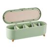 FEMUN, seasoning pot, 4-in-1 seasoning box, kitchen household seasoning box - transparent clamshell, baffle design, box can be used for kitchen storage salt, sugar, MSG and other seasoning view 1