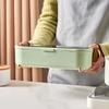 FEMUN, seasoning pot, 4-in-1 seasoning box, kitchen household seasoning box - transparent clamshell, baffle design, box can be used for kitchen storage salt, sugar, MSG and other seasoning view 2