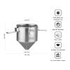 Bincoo Pour Over Coffee Dripper, Portable Stainless Steel Reusable Coffee Filter, Mini Collapsible Paperless Single Serve 1-2 Cup Coffee Dripper Cup Easy To Clean For Travel Camping Offices view 4