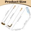 Nuenen 3 Pieces Fryer Cleaning Tools Including L Shaped Fryer Cleaning Brush, Deep Cleanout Rod and Long Handle Basket Brush, Good to 750f for Restaurant Accessories view 2