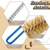 Nuenen 3 Pieces Fryer Cleaning Tools Including L Shaped Fryer Cleaning Brush, Deep Cleanout Rod and Long Handle Basket Brush, Good to 750f for Restaurant Accessories view 4