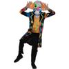 Multicolor Bruiser The Clown Costume Set - X-Large (14-16) - Includes Top, Pants, & Mask, Ideal for Halloween and Costume Parties view 1