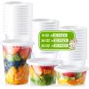 NEEBAKE 60 Set Deli-Containers-with-Lids: [8oz 16oz 32oz] Combo Plastic-Food-Storage-Containers-with-Lids, To-Go-Containers, Meal-Prep-Containers view 1