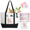 TRSODD Mothers Day Gifts for Mom Monogram Large Tote Bag and Makeup Bag Birthday Gifts for Women Wife Grandma Daughter Sister Friends K view 1