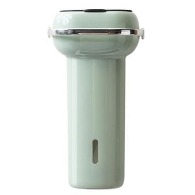 clinmday Paper Cup Dispenser,Multi-Function Wall-Mounted Punch Free Storing Large Capacity,Keep Neat Dustproof Home Paper Cup Container Household Accessories Green