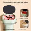 clinmday Paper Cup Dispenser,Multi-Function Wall-Mounted Punch Free Storing Large Capacity,Keep Neat Dustproof Home Paper Cup Container Household Accessories Green view 4