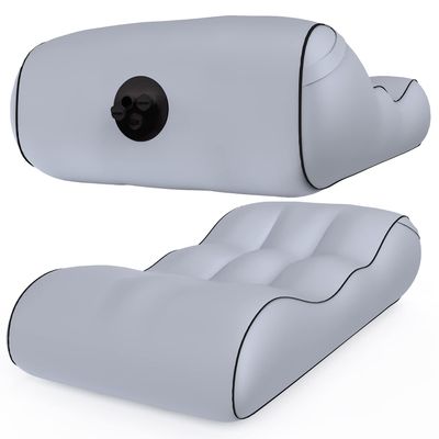 PHASFBJ Inflatable Couch Air Chair, Beach Chair for Water Proof & Anti-Air Leaking Design, Blow Up Chair Indoor & Outdoor, Inflatable Lounger Air Chair Sofa Bed Sleeping Bag Couch,Grey