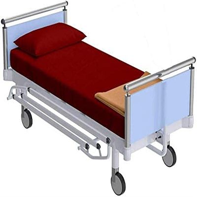 Fitted Hospital Bed Sheet with Pillow Cover - Best Cotton Sheets 10" Deep Pocket - 400TC Sheets - 100% Egyptian Cotton Sheets for Hospital Beds - Burgundy Solid, Standard Size (36" x 80")