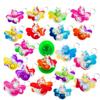 Roaqua (Contains no Egg) 30 Packs Bulk Small Bee Backpack Keychain Mini pop Fidget Birthday Party Favors,Summer Students Bubble Prize view 1