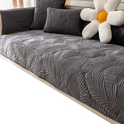 ALABOW Couch Sofa Covers 3 2 4 1 Seater Sofa Cover Sectional L Shape Non-Slip Velvet Quilted Soft Sofa Slipcover Washable Furniture Protector for Dogs, Children (Color : #18, Size : 70x180cm1pc)