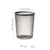 DYPASA Lidless Garbage Can Beautiful and Practical Plastic Garbage Can for Household Office Trash Can (Color : Black, Size : CH) view 2