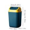 DYPASA Indoor Trash Can with Lid Kitchen Toilet Trash Can Plastic Trash Basket with Swing Cover, 12L/14L ( Color : Gris , Size : 14l ) view 2