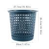 DYPASA Home Hollowed-Out Garbage can, Kitchen, Toilet, Plastic Paper Basket Without Cover (Color : Yellow) view 2