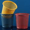 DYPASA Home Hollowed-Out Garbage can, Kitchen, Toilet, Plastic Paper Basket Without Cover (Color : Yellow) view 3
