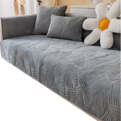 ALABOW Couch Sofa Covers 3 2 4 1 Seater Sofa Cover Sectional L Shape Non-Slip Velvet Quilted Soft Sofa Slipcover Washable Furniture Protector for Dogs, Children (Color : #19, Size : 90x160cm1pc)
