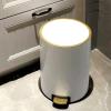 DYPASA 8L/13L Household Stainless Steel Pedal Trash Can Bedroom Office Trash Basket with Cover Trash Can (Color : Gold, Size : 13l) view 3