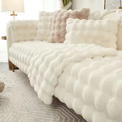 ALABOW Couch Sofa Covers 3 2 4 1 Seater Sofa Cover Sectional L Shape Non-Slip Velvet Quilted Soft Sofa Slipcover Washable Furniture Protector for Dogs, Children (Color : Large, Size : 90x240cm1pc)