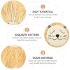 DECHOUS Cartoon Lion Woven Wall Decor Handmade Macrame Lion Head Ornament for Boys and Girls Room Nursery Birthday Party and Home Decoration Soft Rope Design view 3