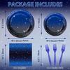 160 Pack Space Galaxy Party Supplies Ramadan Party Decoration Starry Night Tableware Set Outer Space Plate Solar System Planet Napkins Galaxy Planet Theme Birthday Party Decorations Serves 40 view 4