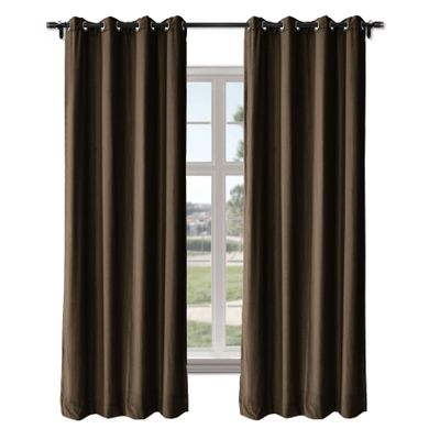 Macochico Extra Wide Velvet Curtains Nickle Grommet Drapery Soft and Luxury Room-Darkening Window Drapes for Living Room Bedroom, Soft and Luxury, 150" W x 96" L, Chocolate,1 Panel
