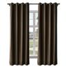 Macochico Extra Wide Velvet Curtains Nickle Grommet Drapery Soft and Luxury Room-Darkening Window Drapes for Living Room Bedroom, Soft and Luxury, 150" W x 96" L, Chocolate,1 Panel view 1