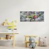 LoveHouse Dinosaur Canvas Wall Art Graffiti Dinosaur Painting Pictures Prints Boys and Kids Room Decorations view 3