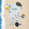 Cute Koala Bear Beach Towel Personalized Custom Name Microfiber Bath Towel Blanket 30 x 60 Inch view 3