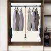 Closet Organizer Rack For Pants And Coat - Adjustable Clothing Organizer Holder, Lift Pull Down Adjustable Width Hanging Rod, Wardrobe Clothes Hanger Rail, Load Capacity 30kg, Black ( Size : 900-1220m view 1