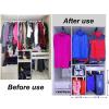 Heavy Duty Extendable Pull Out Closet Rod - Closet Clothes Hanger Rail, 30-80cm Pull Out Clothes Rail, Steel Extendable Closet Rod For Pants Clothing Storage, Space Saving, Load 25kg ( Size : 30cm ) view 4