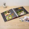 HoneyTolly Large Photo Album Self Adhesive 4x6 8x10 10x12 13"x12.6" Scrapbook Album 12.6"x11" Inch 60 Black Sticky Pages Linen Cover Magnetic Photo Album with A Metallic Pen and DIY Stickers view 2