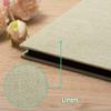 HoneyTolly Large Photo Album Self Adhesive 4x6 8x10 10x12 13"x12.6" Scrapbook Album 12.6"x11" Inch 60 Black Sticky Pages Linen Cover Magnetic Photo Album with A Metallic Pen and DIY Stickers view 4