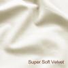 Fcosie Tofu White Velvet Drapes 120 Inches Long Grommet Top Curtain Panel Extra Long Room Darkening Curtains Tall Drapery High Ceiling Curtains for Living Room Bedroom (50" W x 120" L, 2 Panels) view 3