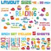 Leinuosen Kids Wall Decals Classroom Colorful Inspirational Decals Daycare Playroom Wall Decor Motivational Positive Saying Sticker(Reading) view 3
