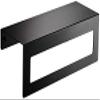 ALINZO Towel Racks, Bathroom Shelf Black Space Aluminum Bathroom Shelf, 2 Tier Hanging Wall Towel Rail Towel Rack with 5 Hooks Home use view 1