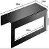 ALINZO Towel Racks, Bathroom Shelf Black Space Aluminum Bathroom Shelf, 2 Tier Hanging Wall Towel Rail Towel Rack with 5 Hooks Home use view 2
