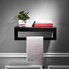 ALINZO Towel Racks, Bathroom Shelf Black Space Aluminum Bathroom Shelf, 2 Tier Hanging Wall Towel Rail Towel Rack with 5 Hooks Home use view 4