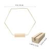 Abaodam Hexagonal Floral Hoop with Base 9.05In Wedding Centerpiece Ring for Diy Garland Table Decoration Party Home view 2