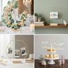 Abaodam Hexagonal Floral Hoop with Base 9.05In Wedding Centerpiece Ring for Diy Garland Table Decoration Party Home view 3