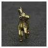 ALDEPO Sculpture Tabletop Brass Statue Sculpture Handicraft Sculptures Head Sculpture Retro Brass Car Keychain Pendant Copper Animal Zodiac Sheep Figurines view 3