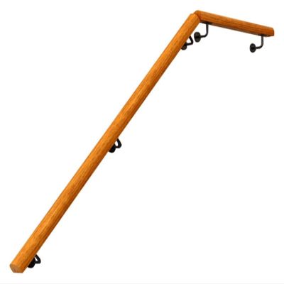 ALDEPO Grab Bars 6M/3 Metres/4M/1.2M/1M Wooden Stairs Handrails, Seniors Disabled Auxiliary Safety Grab Bar with Bracket, Corridor/Basement Against The Wall Banister/6M (Color : 5m)