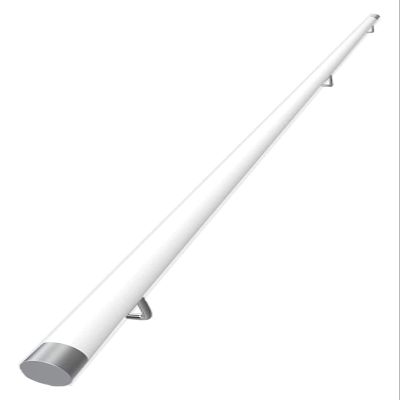 ALDEPO Grab Bars Wooden Banister Handrail with Stainless Steel Bracket, Exterior/Interior/Home/Kindergarten Staircase Handrails, Children's/Elderly Anti-Slip Grab Bar/White/0.5M (Color : Light Green,
