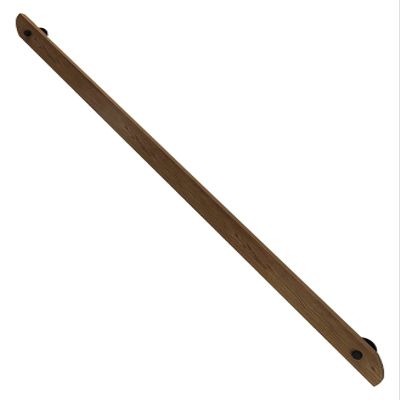 ALDEPO Grab Bars Vintage Wooden Handrails for Indoor Stairs, 2Ft/4Ft/6Ft/7Ft/12Ft Outdoor Banister Handrail with Bracket, Non-Slip Elderly Auxiliary Grab Bar/3.6M (Color : 4.5m)