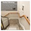 ALDEPO Grab Bars Wooden Handrail Grab Bar Kit, Wall Mount Stair Rods/Safety Non Slip Indoor RailingEasy to Install Non-Slip,100Cm (Color : 130cm) view 2