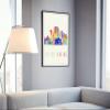 Modern Illustration World Cities Poster, Rio De Janeiro Landmarks Watercolor Poster, Brazil Poster, Rio De Janeiro Cityscape Art Poster - 18 * 24 Inches view 2